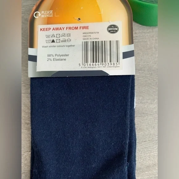 NWT Cinco de Mayo “Premium Beer Mexican Lager” Socks with Lime Bottle Opener - Picture 3 of 7